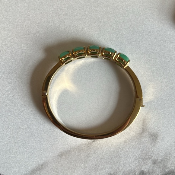 Kate Spade Gold and Green Gemstone Bracelet - Picture 7 of 8